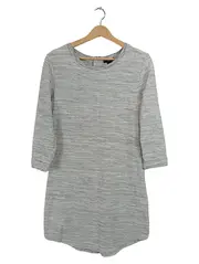 Vorschaubild 1 von Damen Freizeitkleid Gr. S/36 Grau Meliert 3/4 Arm Casual