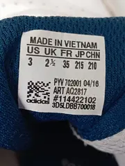 Vorschaubild 3 von Sportschuhe Kinder Gr. 35 Weiß Blau Gelb Turnschuhe Sportlich