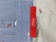 Vorschaubild 3 von Damen Bluse 38/M Blau Gestreift Off-Shoulder Casual