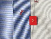 Vorschaubild 4 von Damen Bluse 38/M Blau Gestreift Off-Shoulder Casual