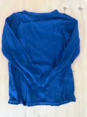 Vorschaubild 3 von Mädchen Langarmshirt Blau Schmetterling Pailletten Gr. 116/122