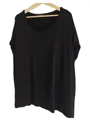 Vorschaubild 1 von Damen T-Shirt Gr. 38/M Schwarz Casual Viskose