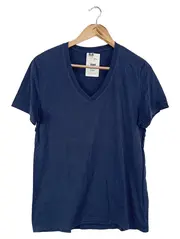 Vorschaubild 1 von Herren T-Shirt Blau Gr. M/48 Basic V-Neck