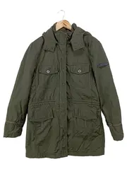 Vorschaubild 1 von Damen Übergangsmantel Gr. 40/M Grün Casual Jacke Kapuze