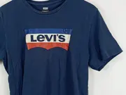 Vorschaubild 2 von Herren T-Shirt Blau Gr. M Casual Logo-Print