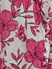 Vorschaubild 3 von Damen Bluse Pink Blumenmuster Gr. 44 XXL Langarm