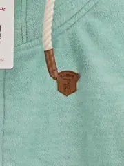 Vorschaubild 3 von Damen Sweatjacke Fleece Kapuze Türkis Gr. XS