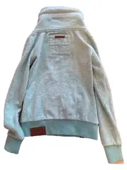 Vorschaubild 5 von Damen Sweatjacke Fleece Kapuze Türkis Gr. XS