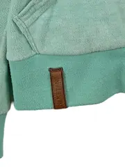 Vorschaubild 2 von Damen Sweatjacke Fleece Kapuze Türkis Gr. XS