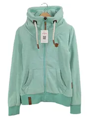 Vorschaubild 1 von Damen Sweatjacke Fleece Kapuze Türkis Gr. XS