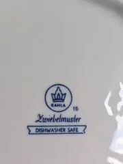 Vorschaubild 4 von Kuchenteller Zwiebelmuster Porzellan 24cm Klassisch Weiß Blumen
