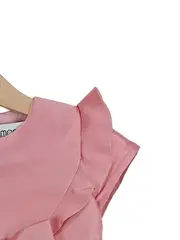 Vorschaubild 3 von Mädchen festliches Kleid Gr. 104 Rosa Schleife Rüschen Charmant