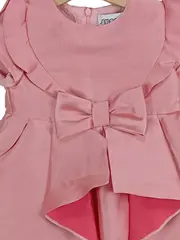Vorschaubild 2 von Mädchen festliches Kleid Gr. 104 Rosa Schleife Rüschen Charmant