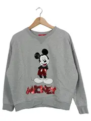 Vorschaubild 1 von Damen Sweatshirt Mickey Mouse Pailletten Grau Gr. 34/XS