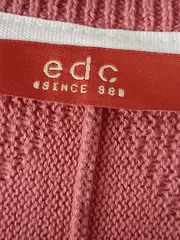 Vorschaubild 5 von EDC Damen Cardigan Strickjacke Rosa Gr. 40/L Baumwolle Casual