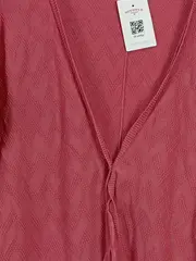 Vorschaubild 2 von EDC Damen Cardigan Strickjacke Rosa Gr. 40/L Baumwolle Casual