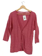 Vorschaubild 1 von EDC Damen Cardigan Strickjacke Rosa Gr. 40/L Baumwolle Casual