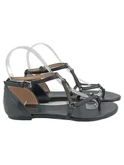 Vorschaubild 1 von Sandalen Damen Gr. 36 Schwarz Casual Flats