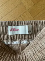 Vorschaubild 5 von Damen Leinenhose Stoffhose Gr. 36 Beige Casual