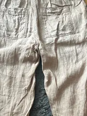 Vorschaubild 4 von Damen Leinenhose Stoffhose Gr. 36 Beige Casual