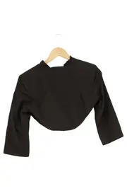 Vorschaubild 2 von Damen Blazer Gr. 36 Schwarz Elegant Business Cropped 3/4-Arm