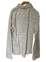 Vorschaubild 2 von Mädchen Bluse Langarm Blumenmuster Rüschen Baumwolle Gr. 152