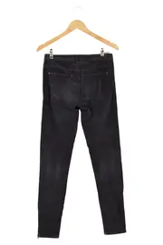 Vorschaubild 2 von Damen Stoffhose Gr. 36 S Schwarz Casual Reißverschluss am Bein