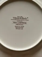 Vorschaubild 4 von Vieux Luxembourg Essteller 20cm Blumenmuster Weiß Porzellan