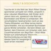 Vorschaubild 4 von Wort-Ritter Lernspiel Metalldose Buchstaben Wörter ab 6 J. Rechtschreibung