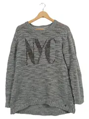 Vorschaubild 1 von Damen Pullover Gr. 36/S Grau NYC Urban