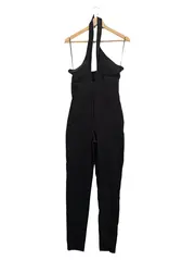Vorschaubild 1 von Damen Jumpsuit Gr. 42/XL Schwarz Elegant Halterneck