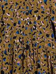 Vorschaubild 3 von QS Damen Blusenkleid Animal Print Gr. 34 Viskose Mehrfarbig Freizeit