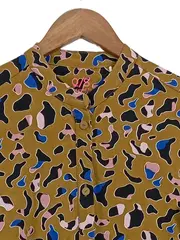 Vorschaubild 2 von QS Damen Blusenkleid Animal Print Gr. 34 Viskose Mehrfarbig Freizeit