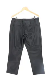 Vorschaubild 2 von Damen Lederhose Gr. 42 Schwarz Elegant Polyester