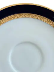 Vorschaubild 3 von Tasse Untertasse Klassisch Blau Geometrisch Porzellan Festlich