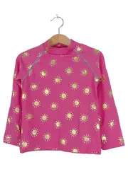Vorschaubild 1 von Mädchen Langarmshirt Pink Gr. 110 Sportlich Sonnendruck