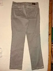 Vorschaubild 4 von Feel Good Damen Jeans Regular Fit Gr. 40 Grau Baumwolle