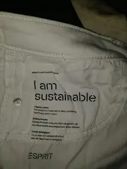 Vorschaubild 5 von Damen Stoffhose Casual Beige Gr. 28 Bio-Baumwolle