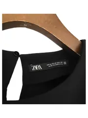 Vorschaubild 2 von Etuikleid Damen M/38 Schwarz Cut-Out Reißverschluss Elegant
