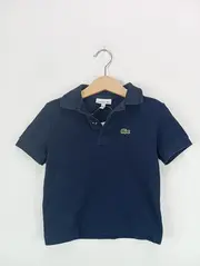 Vorschaubild 2 von Kinder Poloshirt Blau Gr. 98 Wolle Sportlich