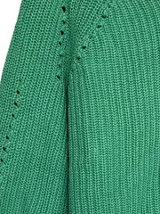 Vorschaubild 5 von Damen Pullover Gr. 38/M Grün Rippstrick Casual Baumwolle