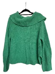 Vorschaubild 3 von Damen Pullover Gr. 38/M Grün Rippstrick Casual Baumwolle