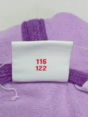 Vorschaubild 3 von Kinder Mädchen Kapuzenpullover Gr. 116/122 Lila Schriftzug Pailletten