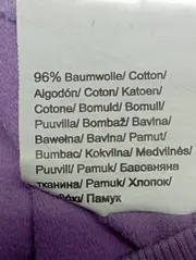 Vorschaubild 4 von Kinder Mädchen Kapuzenpullover Gr. 116/122 Lila Schriftzug Pailletten