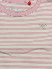 Vorschaubild 3 von Kinder T-Shirt Rosa Gestreift Kurzarm Baumwolle Gr. 56 Casual