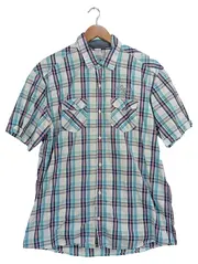 Vorschaubild 1 von Herren Freizeithemd Kariert Mehrfarbig Kurzarm Casual Gr. XL