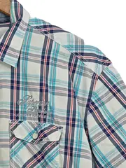 Vorschaubild 3 von Herren Freizeithemd Kariert Mehrfarbig Kurzarm Casual Gr. XL