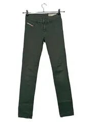 Vorschaubild 1 von Damen Jeans Slim Fit W25 Grün Casual Stretch Hose L31