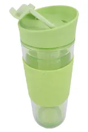 Vorschaubild 2 von To Go Becher Grün Kunststoff Silikon Reisebecher Trinkbecher