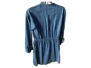 Vorschaubild 2 von Damen Jeanskleid Casual Blau Gr. 38/M Baumwolle Lyocell